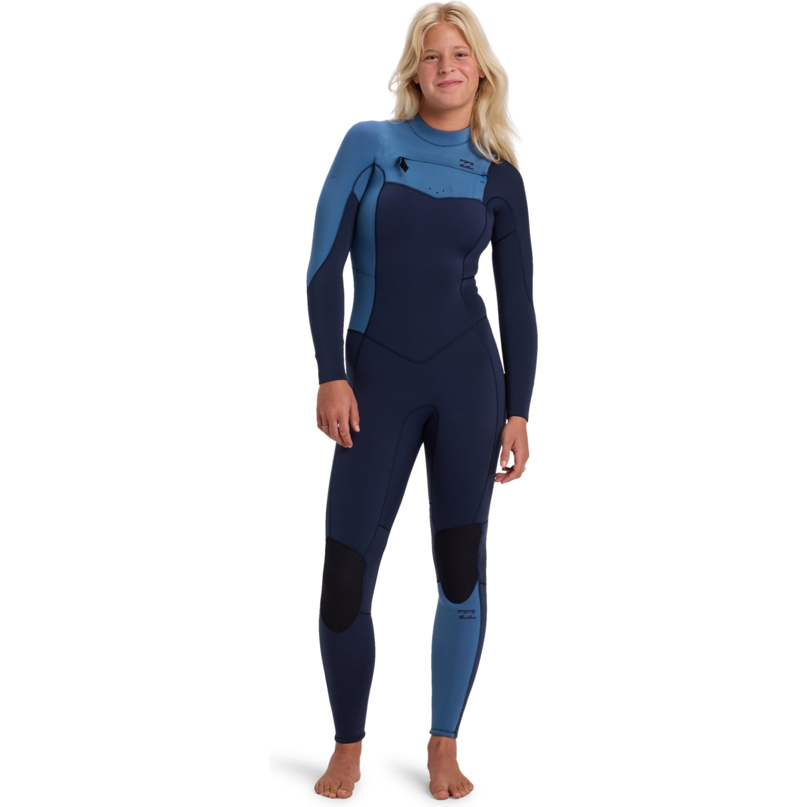 2025 Billabong Feminino Synergy Natural 5/4mm Chest Zip Wetsuit 24BW193401 - High Tide